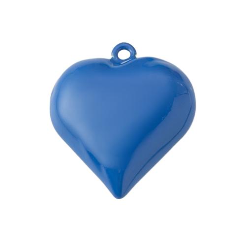 Brass Heart Pendants plated DIY & enamel nickel lead & cadmium free Sold By PC