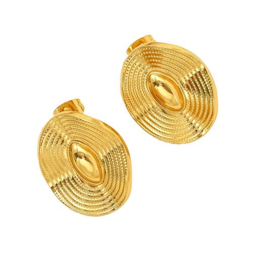 Nerezová ocel náušnice, 304 Stainless Steel, 18K pozlacené, módní šperky & různé styly pro výběr & pro ženy, Prodáno By Pair
