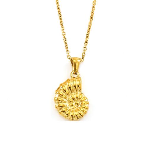 Stainless Steel Jewelry Necklace 304 Stainless Steel 18K gold plated fashion jewelry & for woman Sold By PC