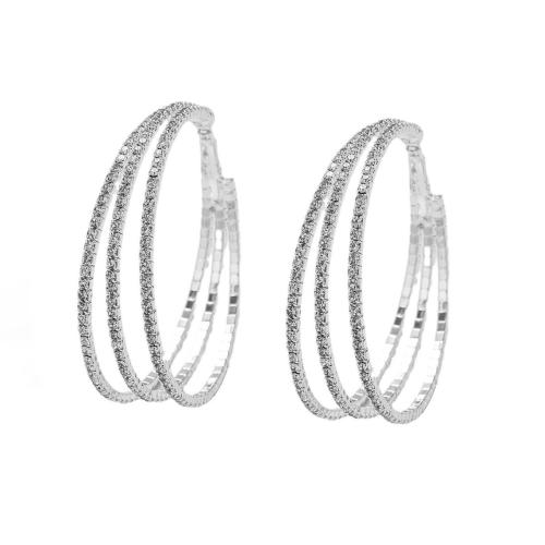 Mosaz pokles náunice, módní šperky & pro ženy & s drahokamu, více barev na výběr, Prodáno By Pair