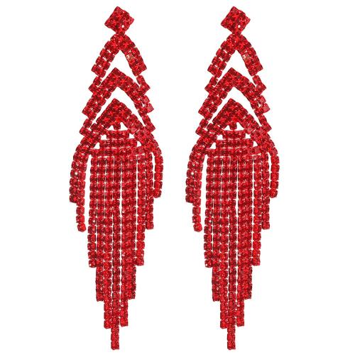 Mosaz pokles náunice, módní šperky & pro ženy & s drahokamu, více barev na výběr, Prodáno By Pair