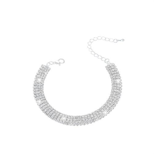 Anklet Prás, jewelry faisin & do bhean & le rhinestone, airgid, Díolta De réir PC