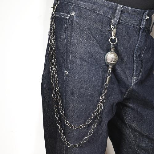 Zink Alloy midja kedja, med Järn, plated, punk stil & Unisex, Säljs av PC