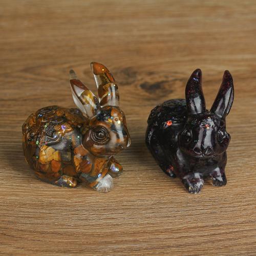 Natural Gravel Decoration with Resin epoxy gel Rabbit Sold By PC