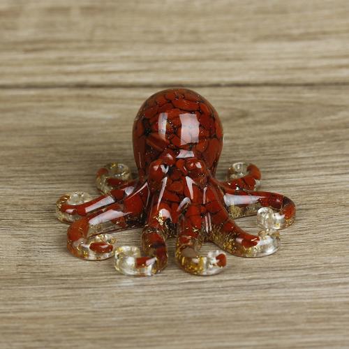 Gemstone Maisiú, le Roisín, Octopus, greamán eapocsa, ábhair éagsúla do rogha, 100x90x45mm, Díolta De réir PC