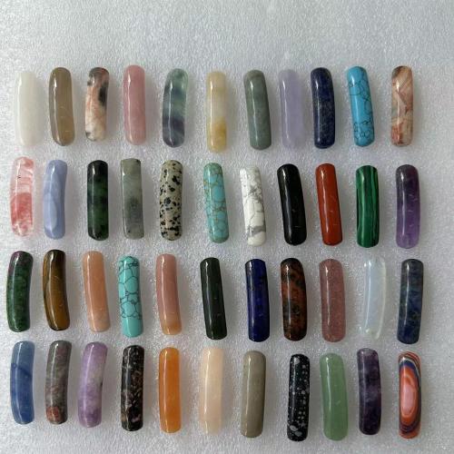 Gemstone stik, Ædelsten, poleret, du kan DIY & forskellige materialer til valg, connector size 36-38mm*10*7-8mm, 10pc'er/Lot, Solgt af Lot