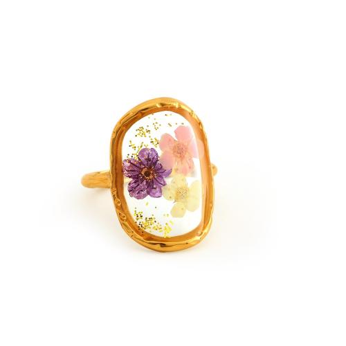 Gepresster getrockneter Blumenschmuck, Titanstahl, mit Getrocknete Blumen & Acryl, Modeschmuck & für Frau, verkauft von PC