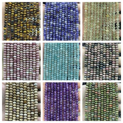 Gemstone Jewelry Karoliukai, Brangakmenis, Pasidaryk pats, daugiau spalvų pasirinkimas, 4x6mm, Ilgis 37 cm, Pardavė PC