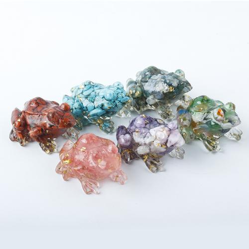 Gemstone Decoration with Resin epoxy gel Frog Sold By PC