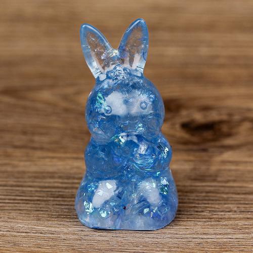 Gemstone Decoration with Resin epoxy gel Rabbit Sold By PC