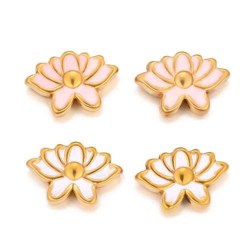 Edelstahl-Beads, 304 Edelstahl, goldfarben plattiert, DIY & Emaille, keine, verkauft von PC