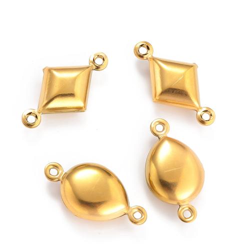 Nerezová ocel Šperky Přívěsky, 304 Stainless Steel, barva pozlacený, DIY & double-hole, více barev na výběr, 20PC/Bag, Prodáno By Bag