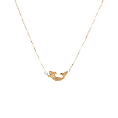 Set di gioielli in acciaio inox, 304 acciaio inox, with perla in plastica, Placcato oro 18K, gioielli di moda & stili diversi per la scelta & per la donna, Venduto da PC