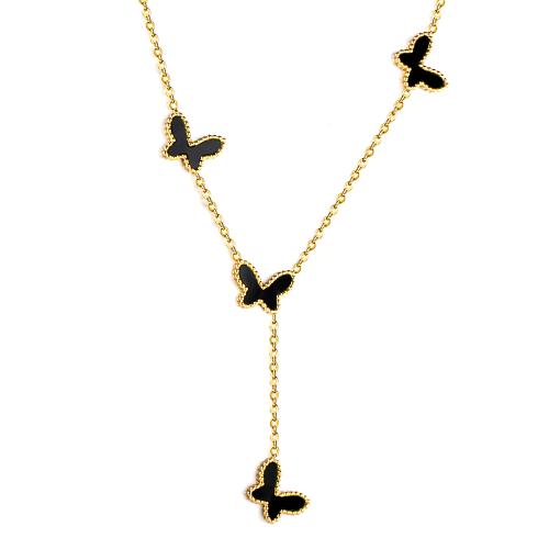 Fashion Fringe collier, Acier inoxydable 304, avec coquille, Placage de couleur d'or, bijoux de mode & pour femme, plus de couleurs à choisir, Vendu par PC