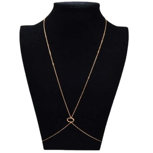 Body Chain Sieraden, Zinc Alloy, plated, mode sieraden, meer kleuren voor de keuze, 87+10CM, Verkocht door PC