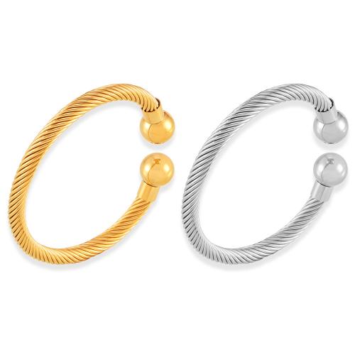 Tíotáiniam Cruach Bracelet, Cruach Tíotáiniam, plátáilte, jewelry faisin & do bhean, dathanna níos mó le haghaidh rogha, Díolta De réir PC