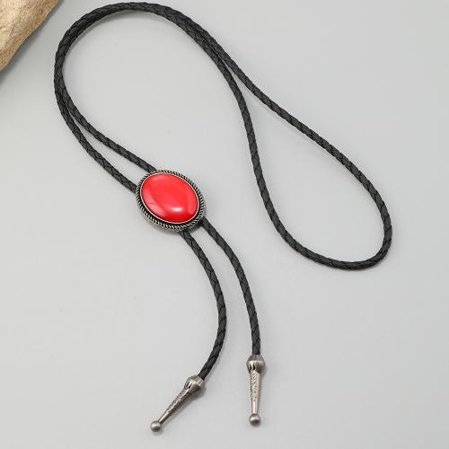 Zinc Alloy Necklace with Resin & Zinc Alloy handmade vintage & Unisex & adjustable Sold By PC