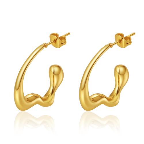 Boucle d'oreille de gaujon en acier inoxydable, Acier inoxydable 304, Placage, bijoux de mode & pour femme, plus de couleurs à choisir, Vendu par paire