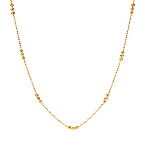 Stainless Steel Jewelry Necklace 304 Stainless Steel 18K gold plated fashion jewelry & for woman Sold By PC