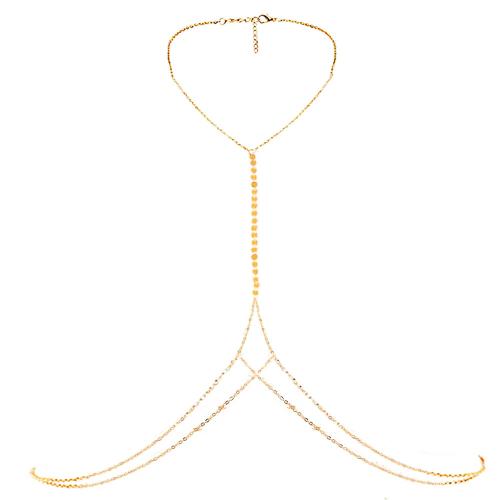 Body Chain Sieraden, 304 roestvrij staal, plated, mode sieraden & voor vrouw, meer kleuren voor de keuze, Verkocht door PC