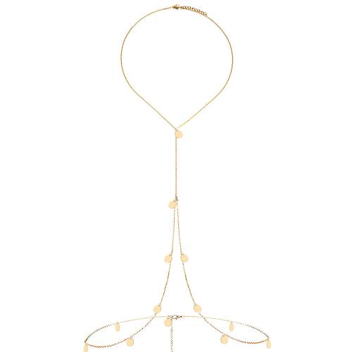 Body Chain Sieraden, 304 roestvrij staal, plated, mode sieraden & voor vrouw, meer kleuren voor de keuze, Verkocht door PC