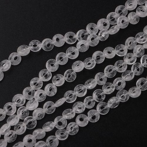 Φυσικό Σαφή χαλαζία χάντρες, Clear Quartz, Λουκουμάς, DIY, σαφής, 8mm, Μήκος 40 cm, Sold Με Ορισμός