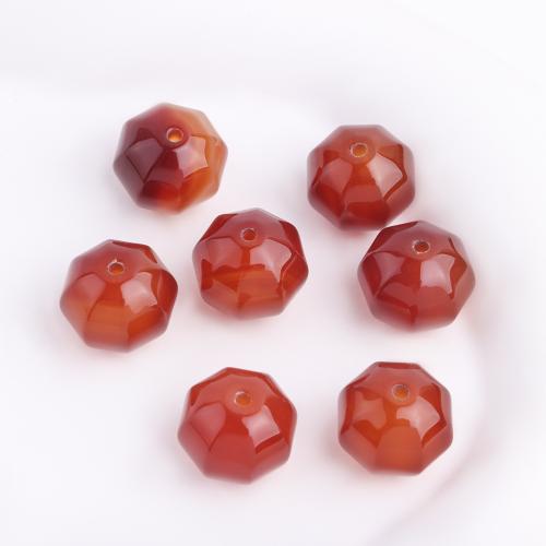 Perles Agates rouges naturelles, agate rouge, Citrouille, DIY, rouge, Vendu par PC