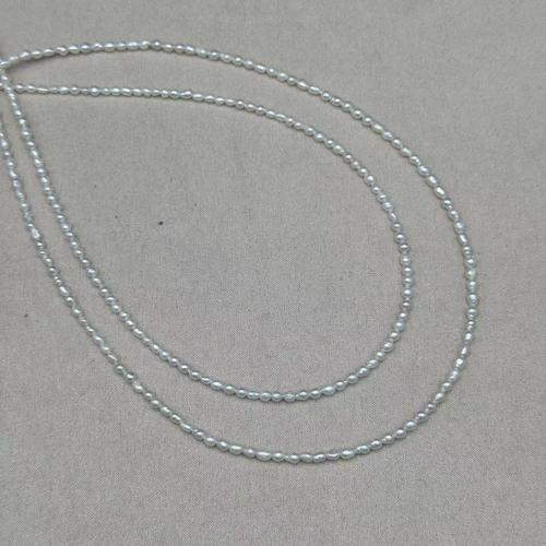 Perla Barroca Freshwater, Perlas cultivadas de agua dulce, Irregular, Bricolaje, Blanco, Vendido por Sarta