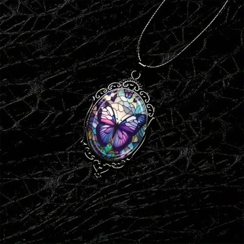 Zinc Alloy Jewelry Necklace with Glass plated fashion jewelry nickel lead & cadmium free Sold By PC