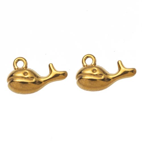 Cruach dhosmálta pendants Ainmhithe, 304 Cruach dhosmálta, Deilf, DIY, dathanna níos mó le haghaidh rogha, 12.90x14.28x8.02mm, Díolta De réir PC