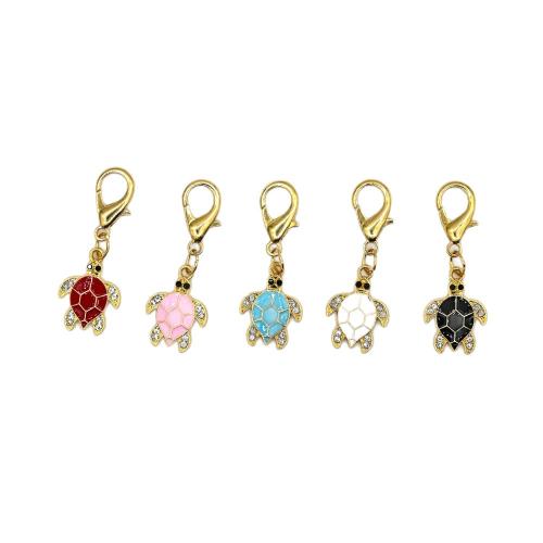 Sinc Alloy Eochair Clasp, unisex & cruan & le rhinestone, Díolta De réir PC