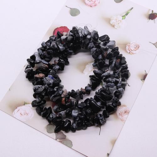 Snowflake obsidian pärlor, Oregelbunden, DIY, blandade färger, 8mm, Säljs av Strand