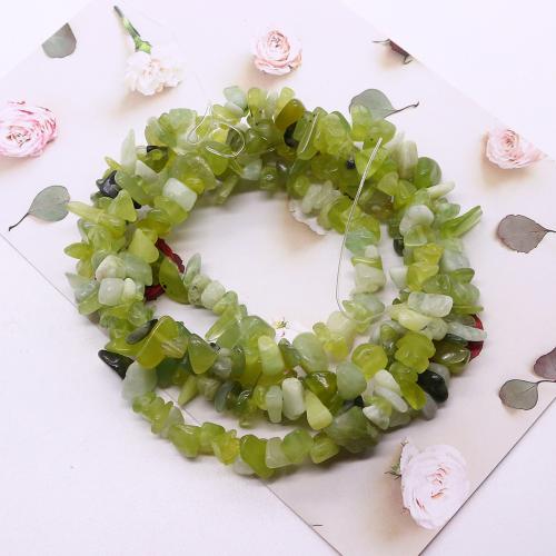 Gemstone Jewelry Karoliukai, Peridot akmuo, Nereguliarus, Pasidaryk pats, žalias, 8mm, Pardavė Strand