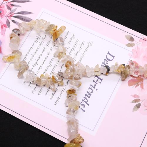 Prirodni kvarc nakit Beads, Rutil kvarc, Nepravilan, možete DIY, miješana boja, 8mm, Prodano By Strand