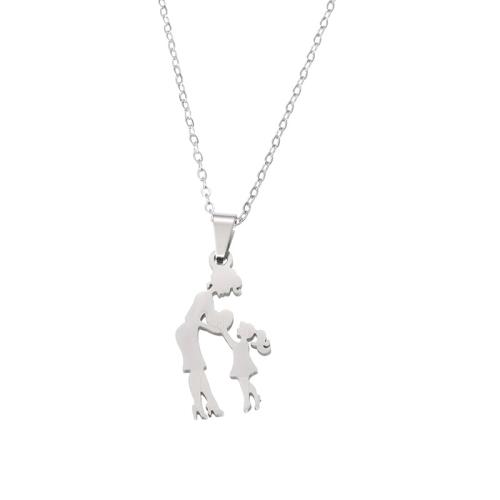 304 roestvrij staal Halsketting, met 2inch extender keten, Mother Day Jewelry & verschillende stijlen voor de keuze & voor vrouw, Lengte Ca 17.7 inch, Verkocht door PC