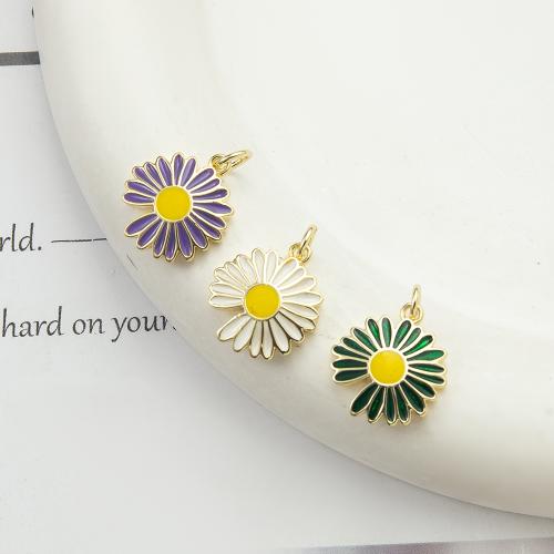 Cubique Pendentif en laiton zircon pavent, Placage, bijoux de mode & pavé de micro zircon & émail & double trou, plus de couleurs à choisir, protéger l'environnement, sans nickel, plomb et cadmium, 19.30x4.70x16.30mm, Vendu par PC