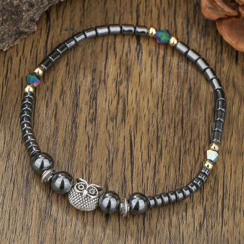 Sinc Alloy Anklet, Cloch Nádúrtha, le turquoise & Sinc Alloy, dath an óir plated, jewelry faisin, dathanna níos mó le haghaidh rogha, Díolta De réir Snáithe