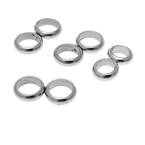 304 Stainless Steel DIY & různé velikosti pro výběr & double-hole, Původní barva, 100PC/Bag, Prodáno By Bag