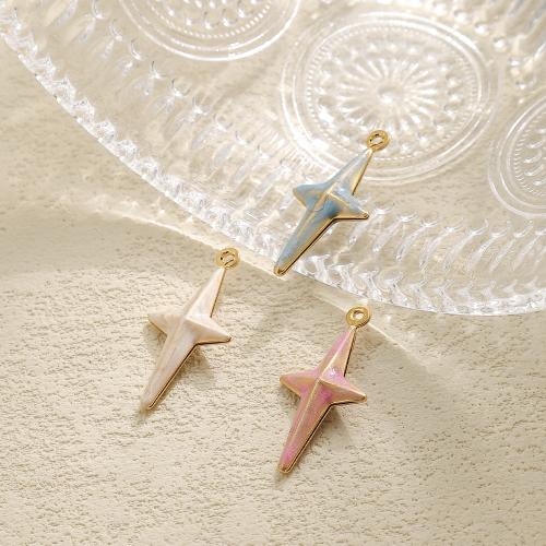 Roestvrij stalen sieraden Hangers, 304 roestvrij staal, Oversteken, gold plated, DIY & glazuur, meer kleuren voor de keuze, 10pC's/Bag, Verkocht door Bag