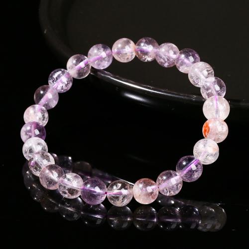 Bracelets quartz, Purple-Phantom-Quartz, bijoux de mode, violet, Vendu par PC