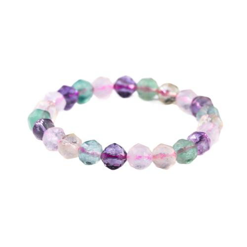 Quartz Armbånd, Naturlig Quartz, mode smykker, blandede farver, 8mm, Solgt af PC