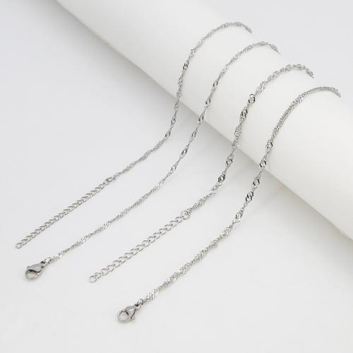 304 Cruach dhosmálta Chailleach bráisléad agus Necklace, méid éagsúla do rogha & do bhean, dath bunaidh, Díolta De réir PC