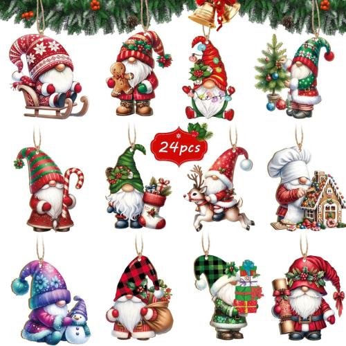 Christmas Decoration Boxwood printing Sold By Set