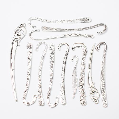 Zink Alloy Halsband, antik silver pläterad, blandad mönster & DIY, 12PC/Ställ, Säljs av Ställ