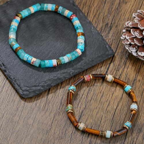 Naturliga Tigeröga Armband, Tiger Eye, med Shoushan Stone, guldfärg pläterade, mode smycken, fler färger för val, Säljs av Strand