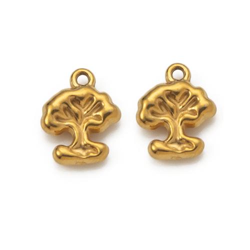 Pendants Jewelry Cruach dhosmálta, 304 Cruach dhosmálta, Crann, DIY, dathanna níos mó le haghaidh rogha, 9.67x3.05x12.17mm, Díolta De réir PC