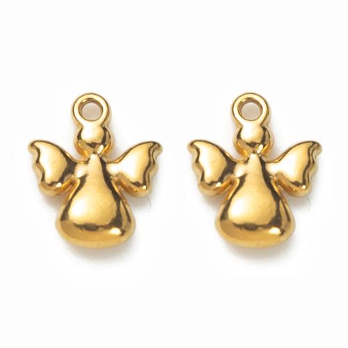 ステンレス鋼アニマルペンダント, 304ステンレススチール, エンジェル, DIY, 無色, 9.34x3.38x12.44mm, 売り手 パソコン