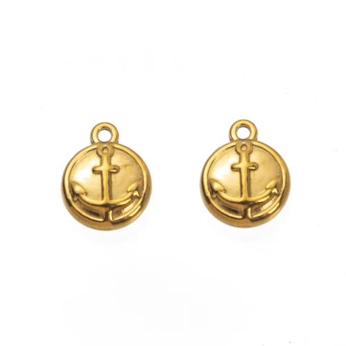 Stainless Steel Pendants 304 Stainless Steel Round DIY Sold By PC