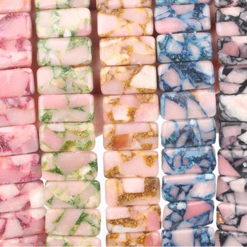 opale rose goutte, rectangle, DIY, plus de couleurs à choisir, 20x10x6mm, 5PC/lot, Vendu par lot