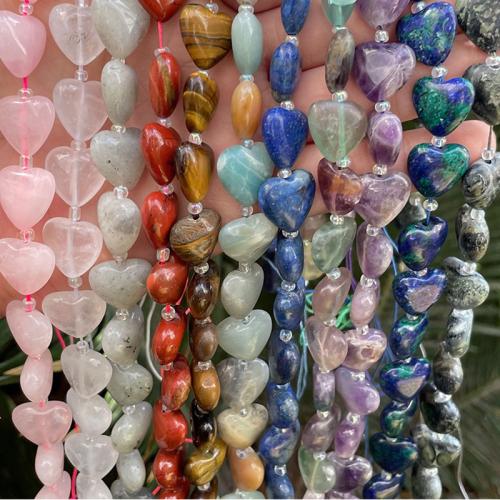 Gemstone Beads Heart DIY 14mm Sold Per Approx 35 cm Strand